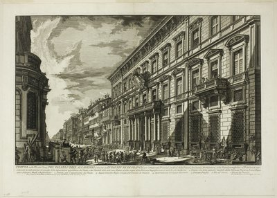 Nézet a Via del Corso mentén a Palazzo dell