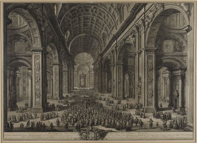 A Szent Péter-bazilika belső tere alkotó: Giovanni Battista Piranesi