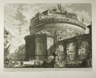 Kilátás Hadrianus császár mauzóleumára (jelenleg Castel Sant