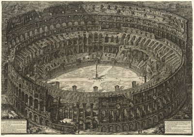 Róma látképe: A Colosseum alkotó: Giovanni Battista Piranesi