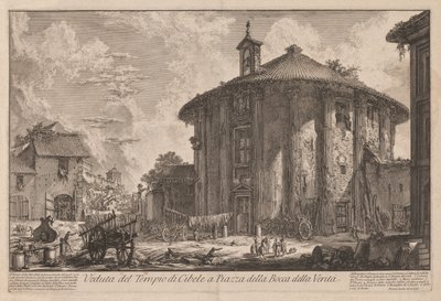 Róma kilátásai: Portunus temploma (?) alkotó: Giovanni Battista Piranesi