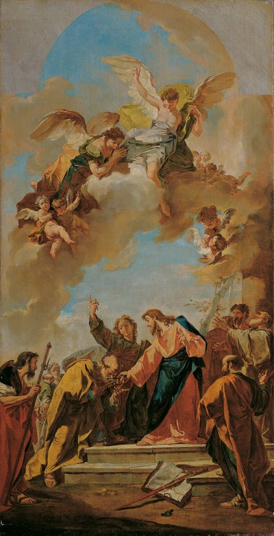 A kulcsok átadása Péternek alkotó: Giovanni Battista Pittoni
