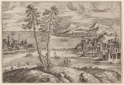 Táj két fával alkotó: Giovanni Battista Pittoni