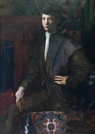Egy fiatal férfi portréja alkotó: Giovanni Battista Rosso Fiorentino