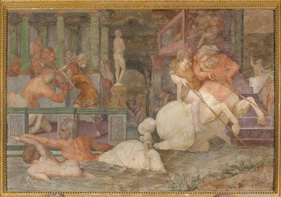 Akhilleusz nevelése alkotó: Giovanni Battista Rosso Fiorentino
