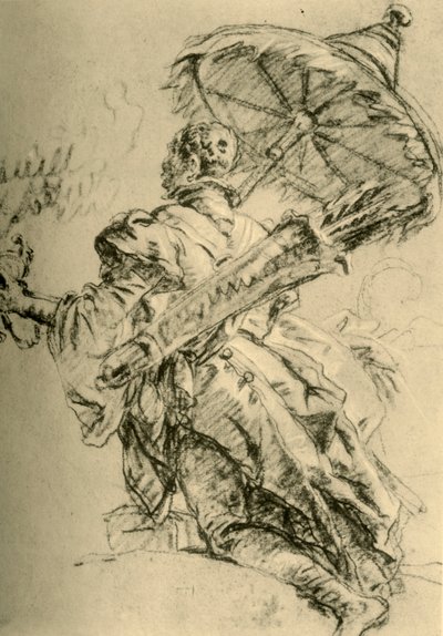 Egy mór tegezzel és napernyővel, 1752, 1928. alkotó: Giovanni Battista Tiepolo