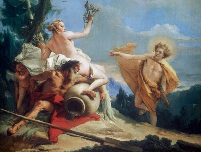 Apollo üldözi Daphne-t, 1755-1760 alkotó: Giovanni Battista Tiepolo