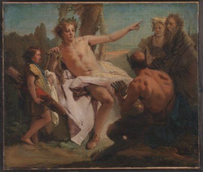 Apollo és Marsyas alkotó: Giovanni Battista Tiepolo