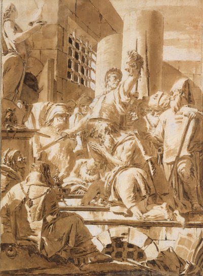 Két férfiszent lefejezése, 1696-1770. alkotó: Giovanni Battista Tiepolo