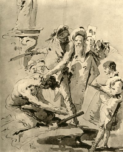 Egy szent lefejezése, 18. század közepe, 1928 alkotó: Giovanni Battista Tiepolo