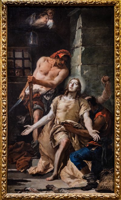 Keresztelő Szent János dekollázsa alkotó: Giovanni Battista Tiepolo