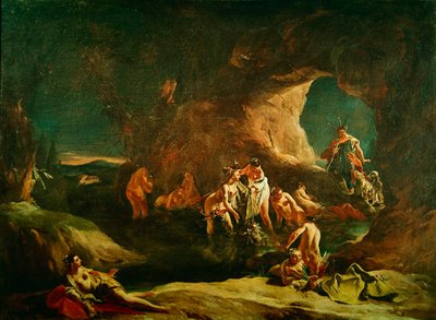 Diana és Acteon, 1720-21 körül alkotó: Giovanni Battista Tiepolo