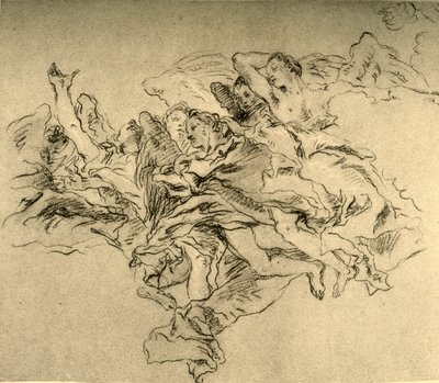 Lebegő angyalok csoportja, c1755, 1928 alkotó: Giovanni Battista Tiepolo