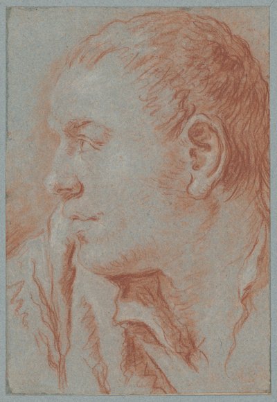 Egy profilú fiatalember feje alkotó: Giovanni Battista Tiepolo