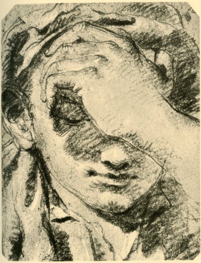 Egy fiatal nő feje, 18. század közepe, 1928 alkotó: Giovanni Battista Tiepolo