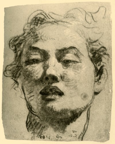 Fiatalok feje, 18. század közepe, 1928 alkotó: Giovanni Battista Tiepolo