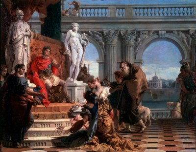 Maecenas bemutatja a művészeteket Augustusnak, 1743. alkotó: Giovanni Battista Tiepolo