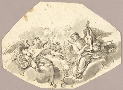 Zenész angyalok alkotó: Giovanni Battista Tiepolo