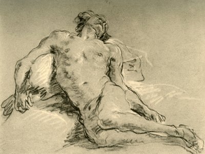 Akt pihenő, 18. század közepe, 1928 alkotó: Giovanni Battista Tiepolo