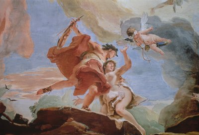 Orpheus megmenti Euridikét az alvilágból a mennyezet részlete lásd még: 64555 alkotó: Giovanni Battista Tiepolo
