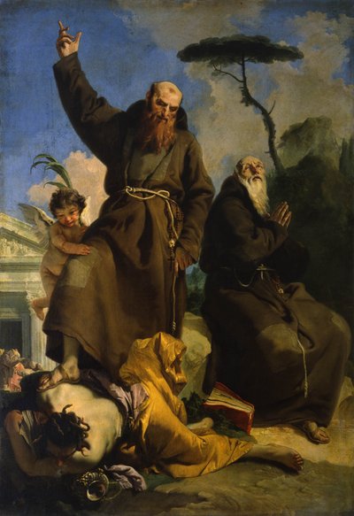 Sigmaringeni Szent Fidelis és Leonessai Szent József alkotó: Giovanni Battista Tiepolo