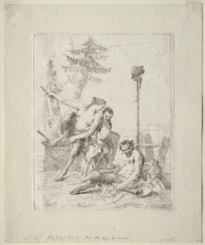 Scherzi di Fantasia: A boldog szatír és családja alkotó: Giovanni Battista Tiepolo