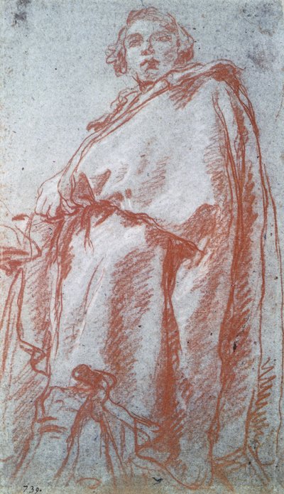 Tanulmány egy emberről, 18. század. alkotó: Giovanni Battista Tiepolo