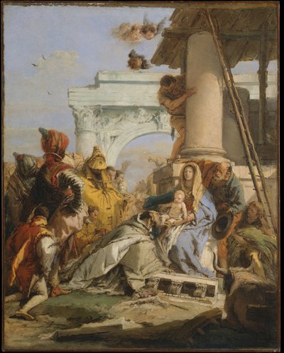 A három király imádása alkotó: Giovanni Battista Tiepolo