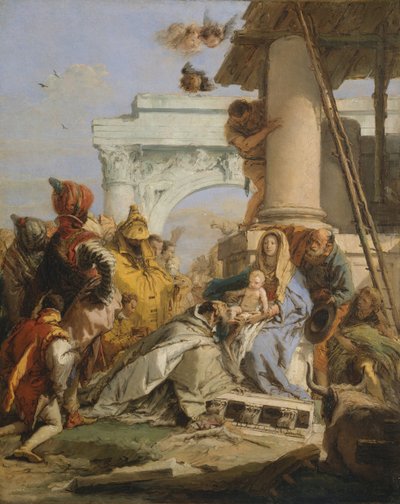 A mágusok imádása, 1750-es évek vége. alkotó: Giovanni Battista Tiepolo