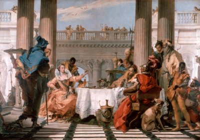 Kleopátra lakoma, 1743-1744 alkotó: Giovanni Battista Tiepolo
