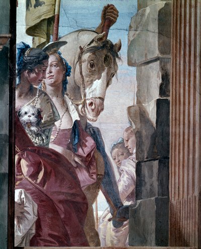 Kleopátra környezete, 1746-47. alkotó: Giovanni Battista Tiepolo