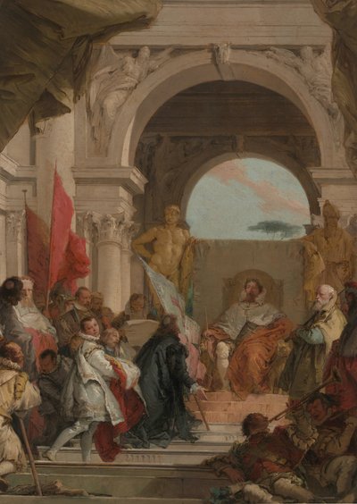 Harold püspök beiktatása Frankföld hercegeként, kb. 1751-52. alkotó: Giovanni Battista Tiepolo