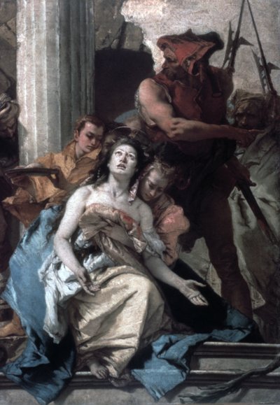 Das Martyrium der heiligen Agatha, um 1756 von Giovanni Battista Tiepolo