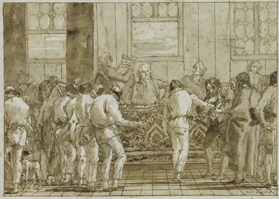 A tárgyalás, 1790 körül alkotó: Giovanni Battista Tiepolo