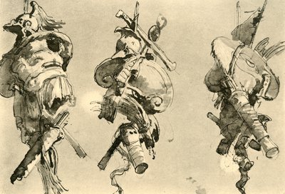 Drei Trophäen, Mitte 18. Jahrhundert, 1928 von Giovanni Battista Tiepolo