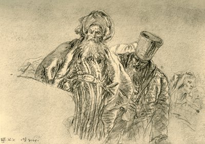 „Két keleti kereskedő”, 1753, 1928 alkotó: Giovanni-Battista Tiepolo