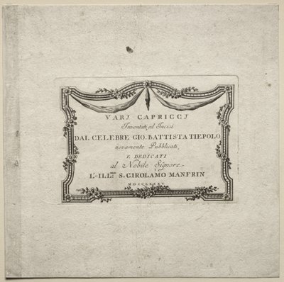 Különféle szeszélyek alkotó: Giovanni-Battista Tiepolo