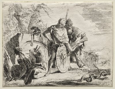 Különféle szeszélyek: Az asztrológus és a fiatal katona alkotó: Giovanni-Battista Tiepolo