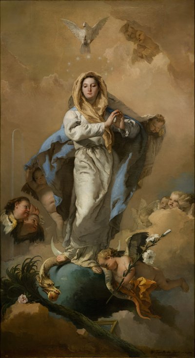 A Szeplőtelen Fogantatás alkotó: Giovanni Battista Tiepolo