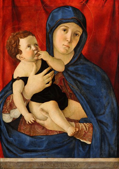 Német: Maria mit dem Kind Madonna és gyermeke alkotó: Giovanni Bellini
