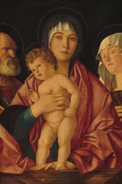 Madonna és gyermeke szentekkel, c. 14901500. alkotó: Giovanni Bellini