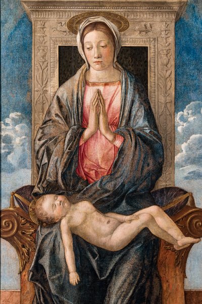 Madonna alvó babával, Giovanni bellini, 1470 körül. alkotó: Giovanni Bellini