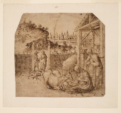 Születés, 1480 körül alkotó: Giovanni Bellini
