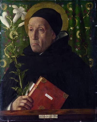 Urbinói Fra Teodoro portréja Szent Domonkosként alkotó: Giovanni Bellini