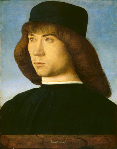 Egy fiatalember portréja alkotó: Giovanni Bellini