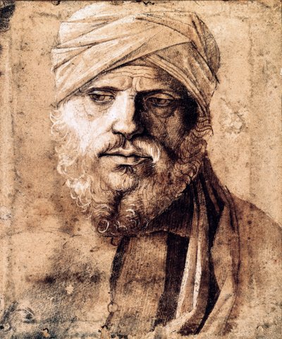 Turbános férfi portréja (rajz) alkotó: Giovanni Bellini