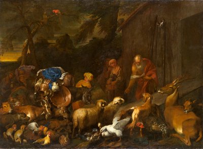 Noé és az állatok belépve a bárkába, 1630-1632 körül (olaj, vászon) alkotó: Giovanni Benedetto Castiglione
