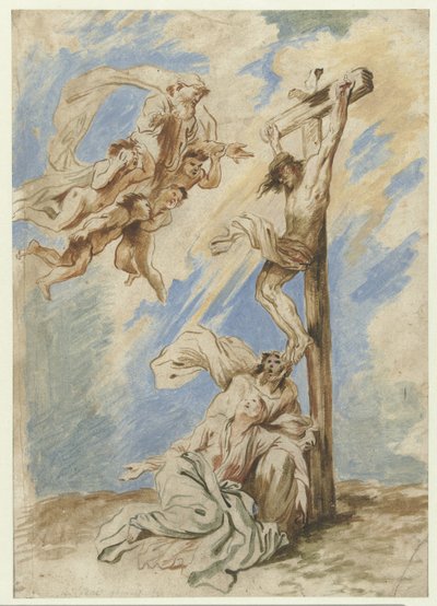Krisztus a kereszten alkotó: Giovanni Benedetto Castiglione