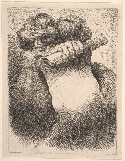 Férfi egy tekercssel alkotó: Giovanni Benedetto Castiglione