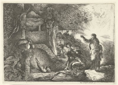Lázár feltámasztása alkotó: Giovanni Benedetto Castiglione